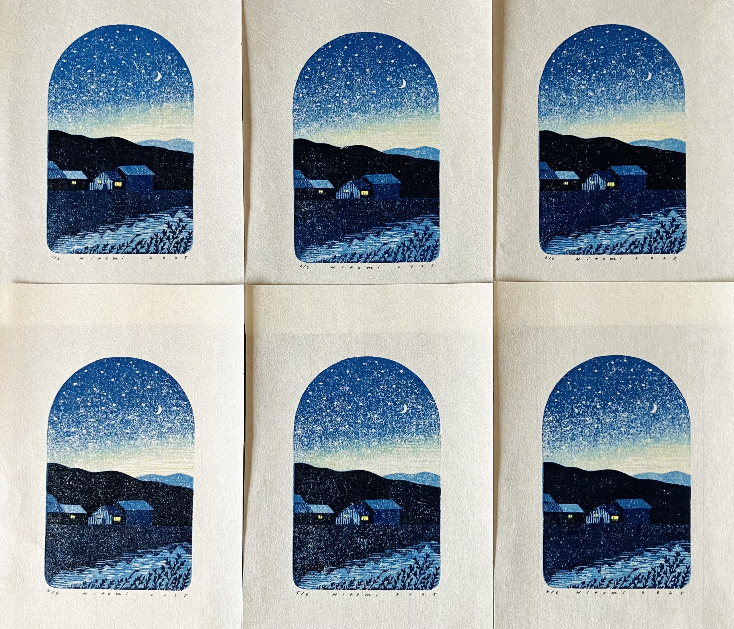 平岡瞳さん　版画 2023年 巡回＞11月20日（木）〜12月8日（月）平岡瞳 個展「風のうた